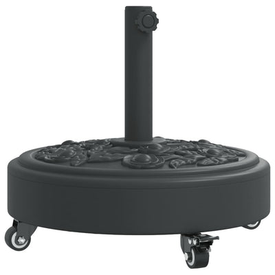 Vidaxx Sonnenschirmständer mit Rädern für Stange von ø38 48 mm 27 kg rund
