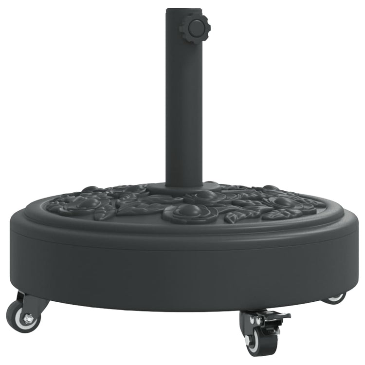Vidaxx Sonnenschirmständer mit Rädern für Stange von ø38 48 mm 27 kg rund