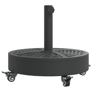 Vidaxx Sonnenschirmständer mit Rädern für Stange von ø38 48 mm 27 kg rund - afbeelding 2