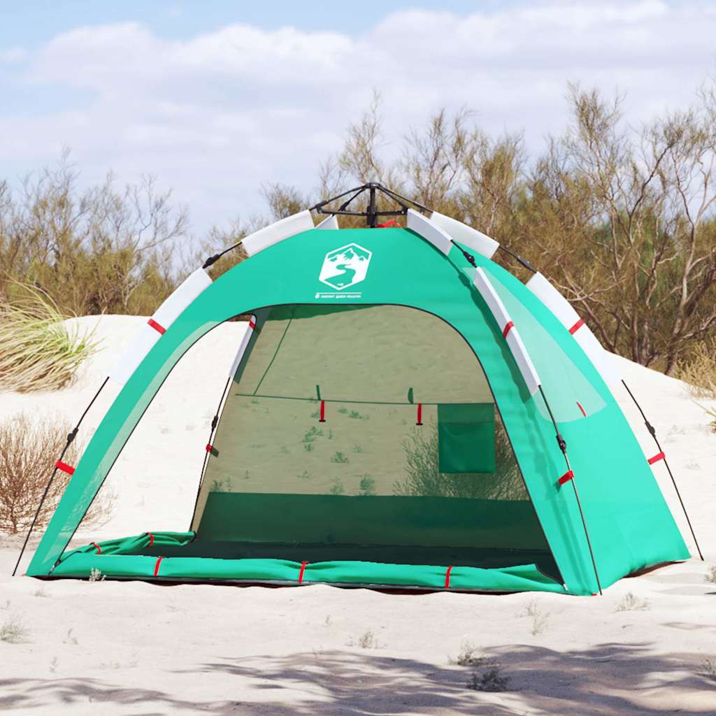 Vidaxl Beach Zelt 2-Personen wasserdichte schnell freisetzende seegrüne