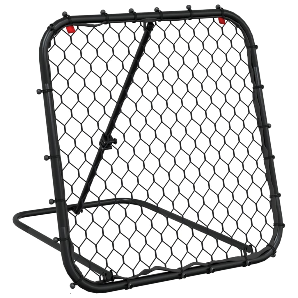 Vidaxl Football Rebounder einstellbar 84x73x60-80 cm Stahlschwarz