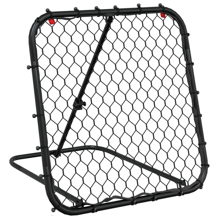 Vidaxl Football Rebounder einstellbar 84x73x60-80 cm Stahlschwarz
