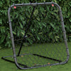Vidaxl Football Rebounder einstellbar 84x73x60-80 cm Stahlschwarz