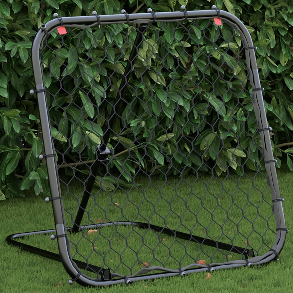 Vidaxl Football Rebounder einstellbar 84x73x60-80 cm Stahlschwarz