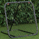 Vidaxl Football Rebounder einstellbar 84x73x60-80 cm Stahlschwarz