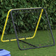 Vidaxl Football Rebounder doppelt verstellbarer Stahlgelb und Schwarz