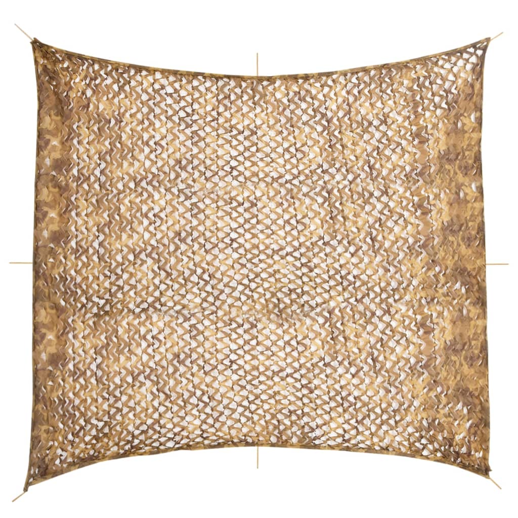 Vidaxl Camoufagenet mit Aufbewahrungsbeutel 416x402 cm Sand -Colored