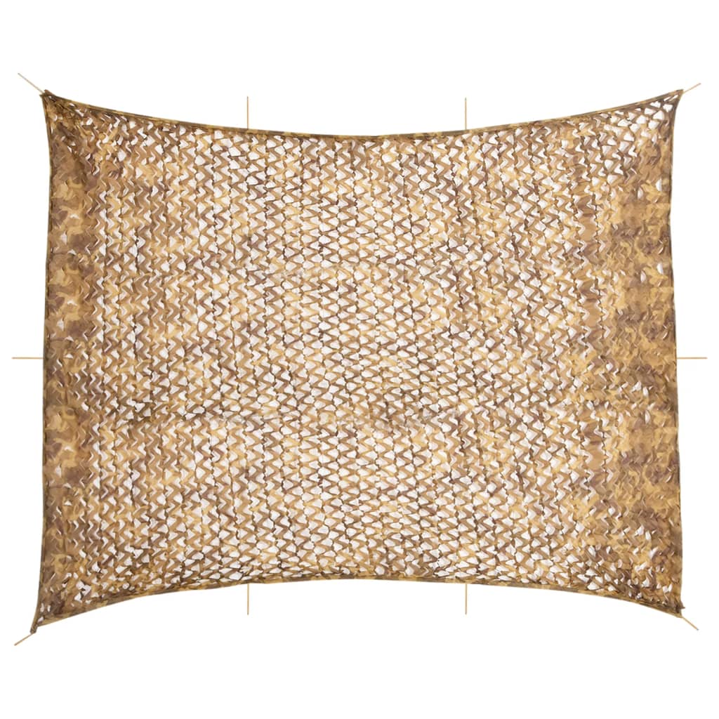 Vidaxl Camoufagenet mit Aufbewahrungsbeutel 618x512 cm Sand -Colored