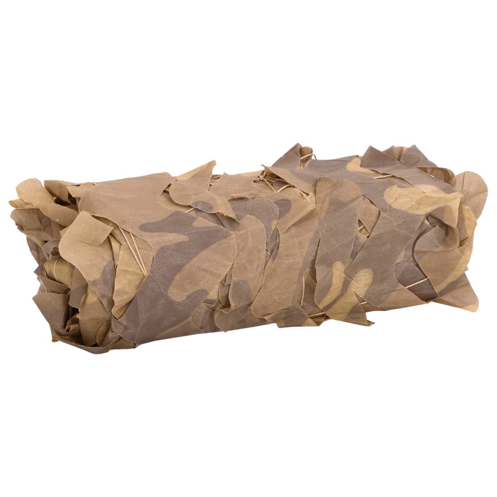 Vidaxl Camoufagenet mit Aufbewahrungsbeutel 618x512 cm Sand -Colored