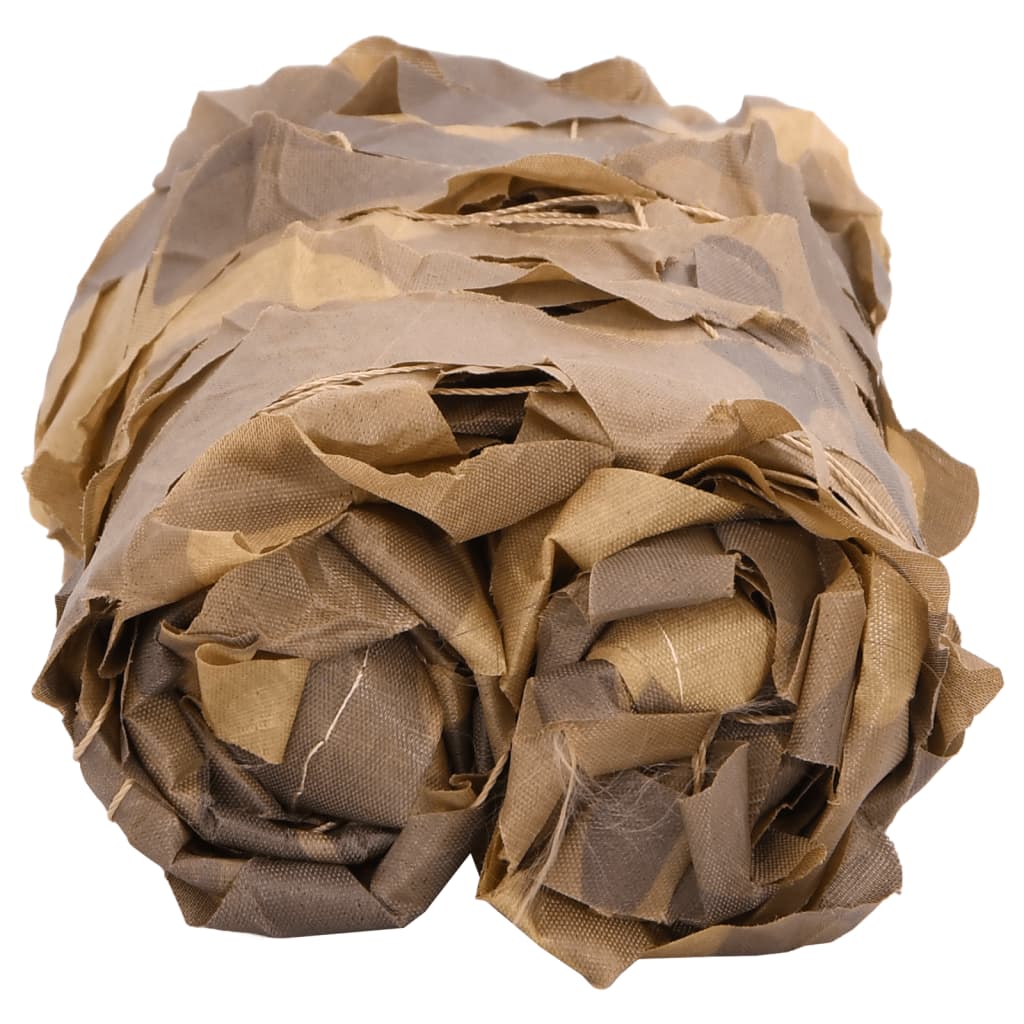 Vidaxl Camoufagenet mit Aufbewahrungsbeutel 618x512 cm Sand -Colored