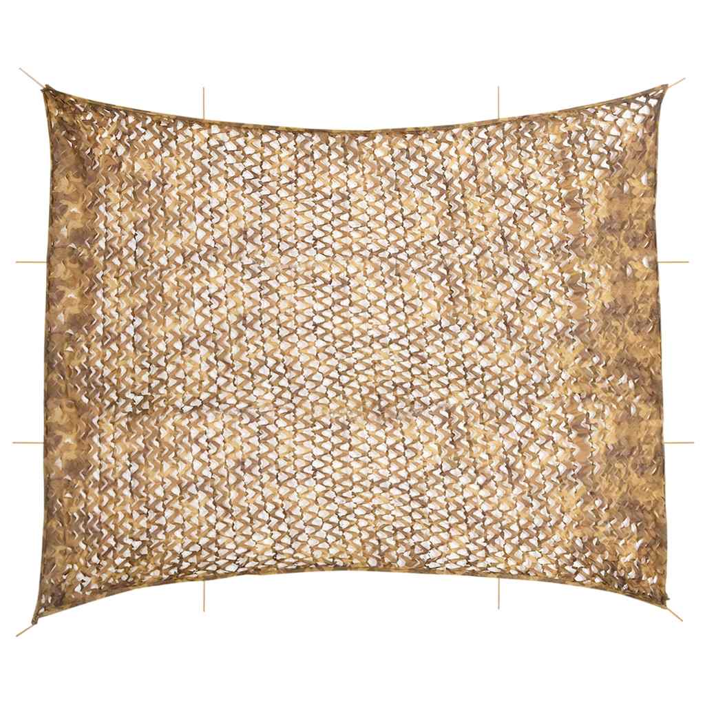 Vidaxl Camoufagenet mit Aufbewahrungstag 729x602 cm Sand -Colored