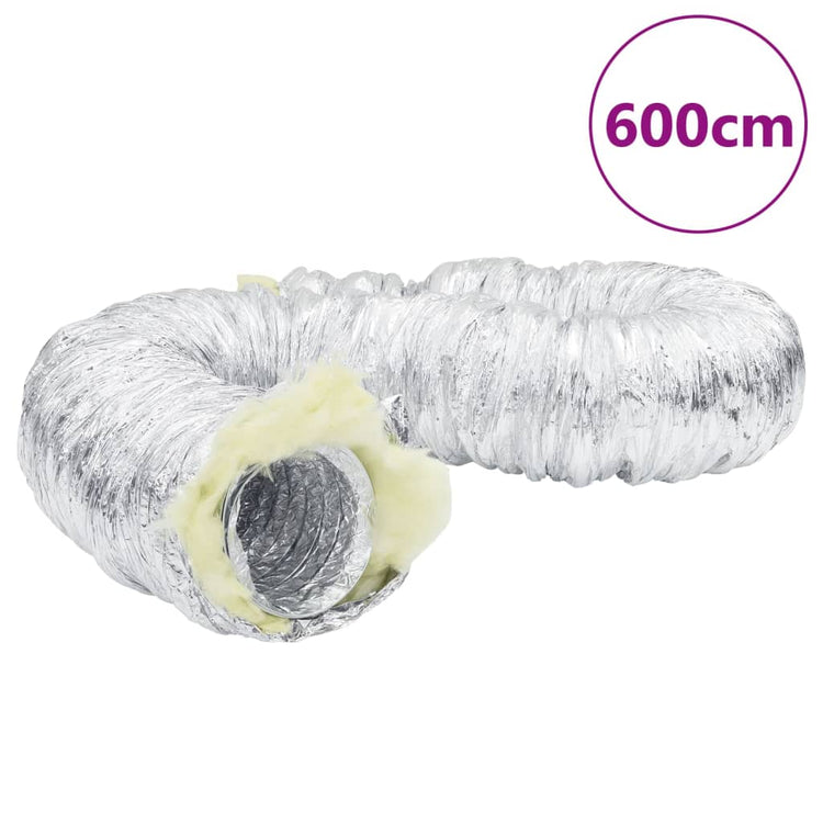 Vidaxl -Beatmungsschlauch isoliert Ø12,5 cm 6 m Aluminium