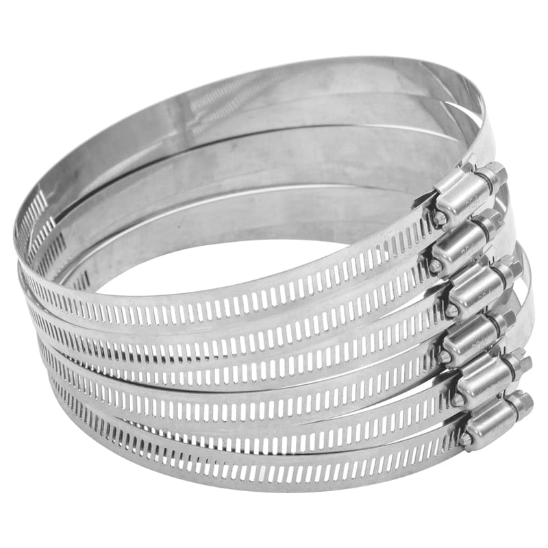 VIDAXL-Schlauchklemmen 6 Teile 91-110 mm Edelstahl 304