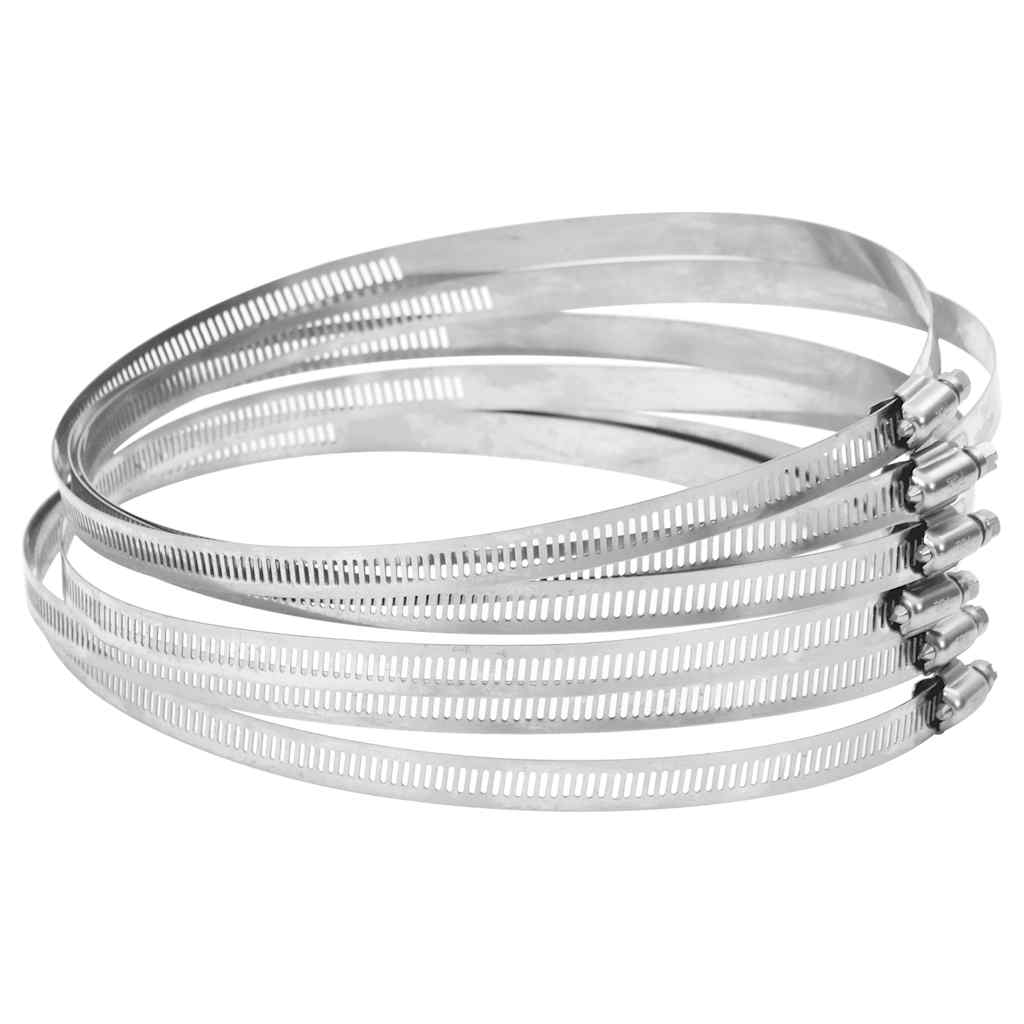 VIDAXL-Schlauchklemmen 6 Teile 91-165 mm Edelstahl 304