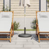 Vidaxl Parasol -Fuß für Stöcke von Ø32 35 38 mm 25 kg rund