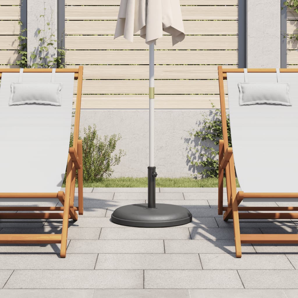 Vidaxl Parasol -Fuß für Stöcke von Ø32 35 38 mm 25 kg rund