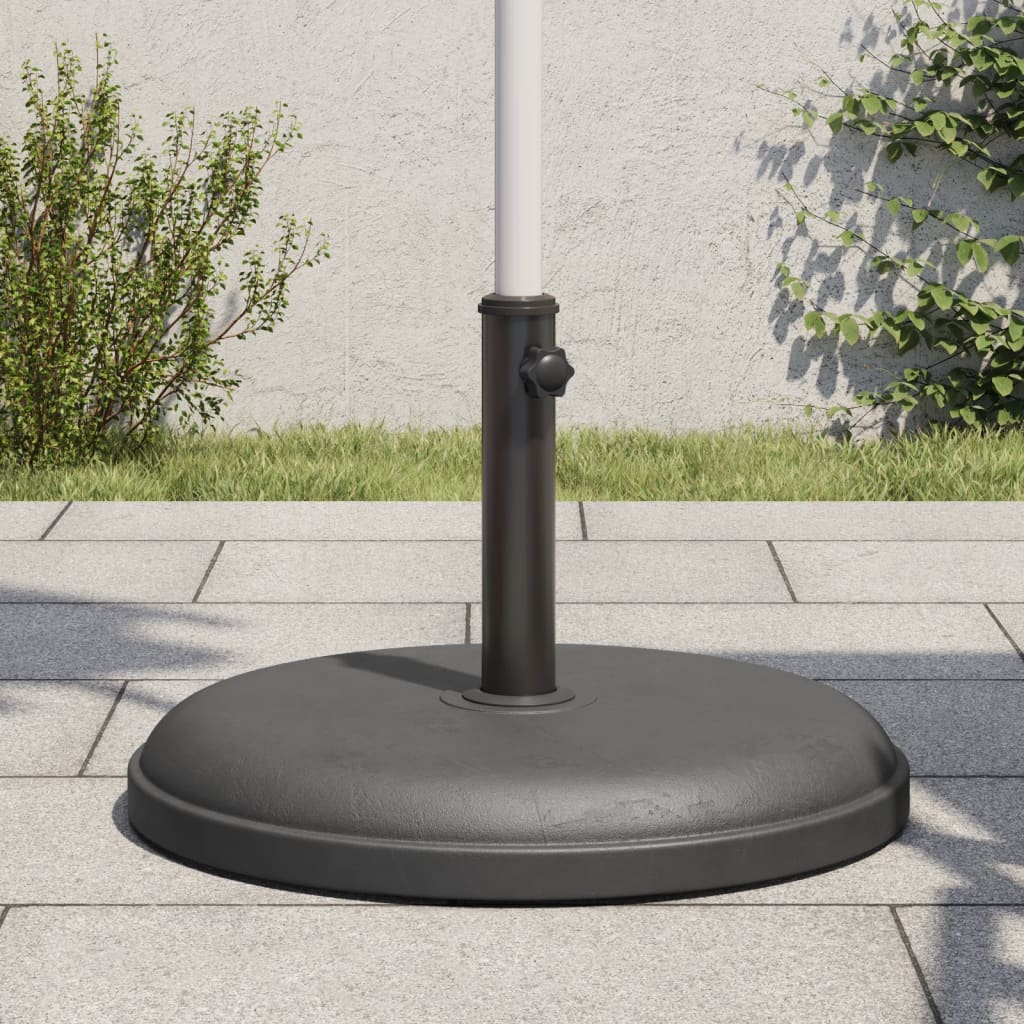 Vidaxl Parasol -Fuß für Stöcke von Ø32 35 38 mm 25 kg rund
