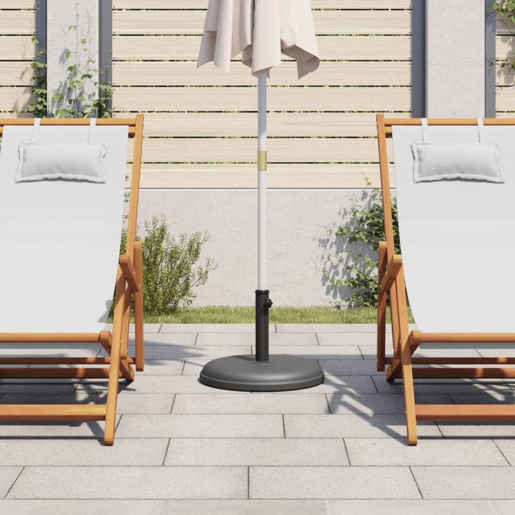 Vidaxl Parasol -Fuß für Stöcke von Ø32 35 38 mm 15 kg rund