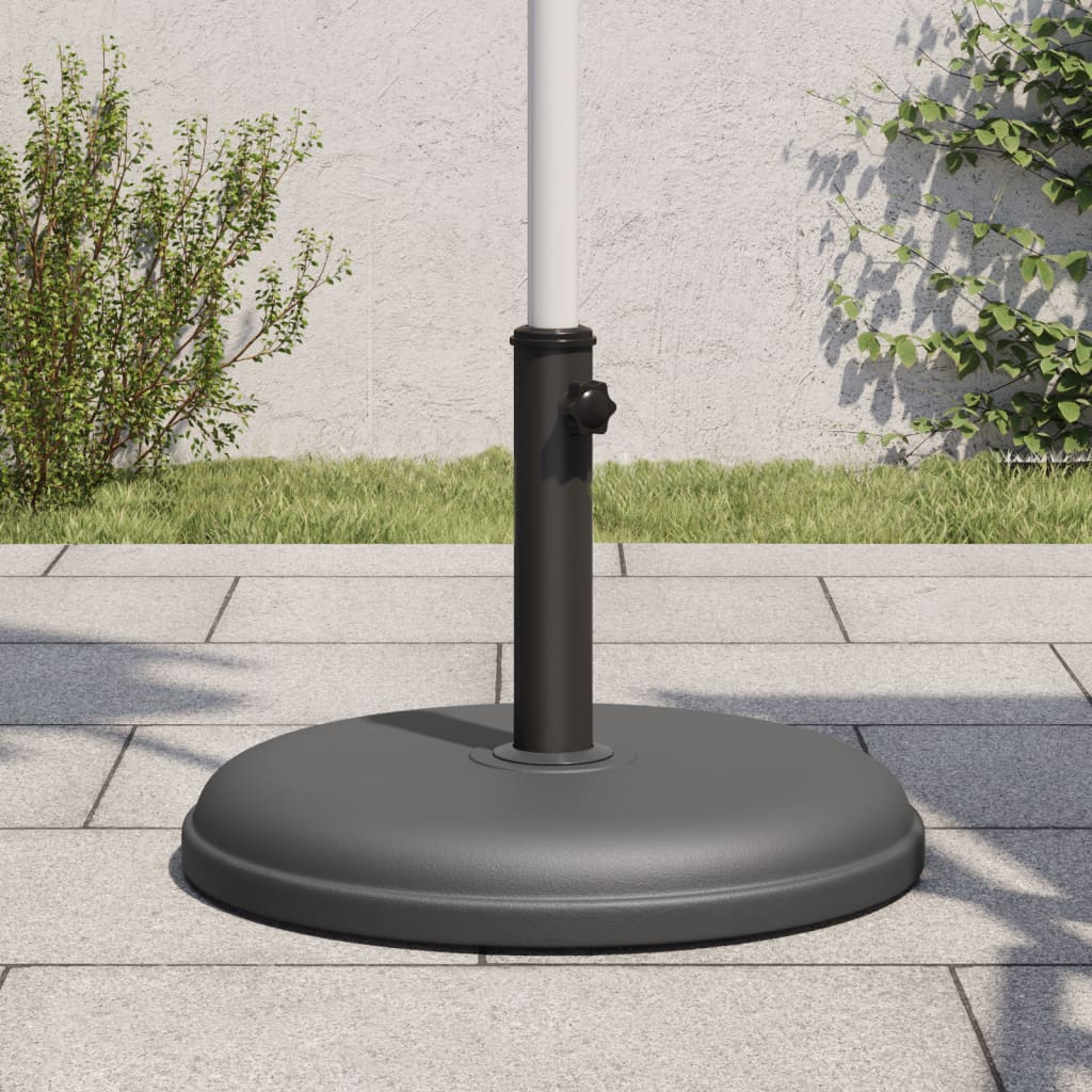 Vidaxl Parasol -Fuß für Stöcke von Ø32 35 38 mm 15 kg rund