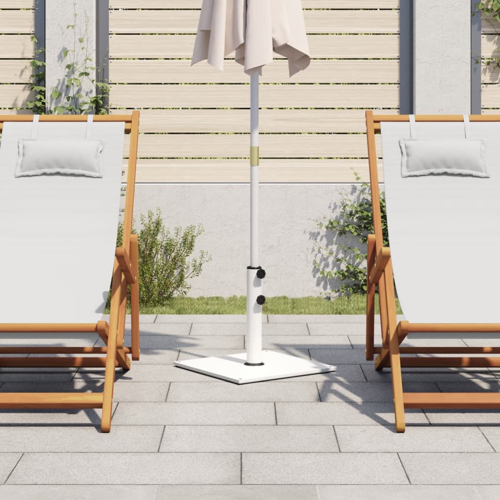VIDAXL -Parasol -Basis für Stöcke von Ø32 38 48 mm 17 kg Quadrat