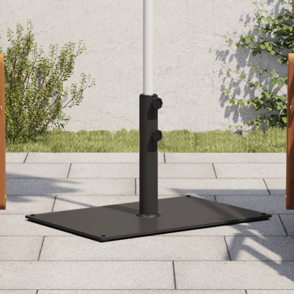 Vidaxl Parasol -Basis für Stöcke von Ø32 38 48 mm 15 kg rechteckig
