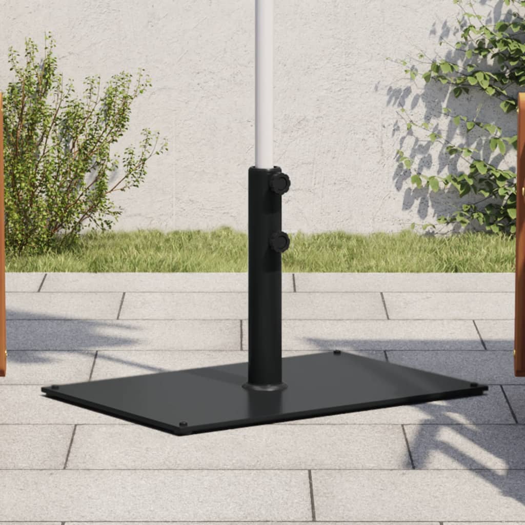 Vidaxl Parasol -Basis für Stöcke von Ø32 38 48 mm 15 kg rechteckig