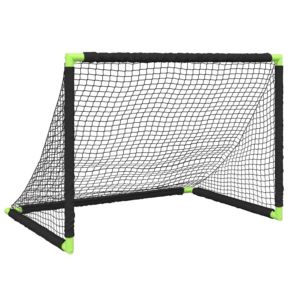 Vidaxl Kinderfußball -Tor faltbar 90x64x64 cm Schwarz