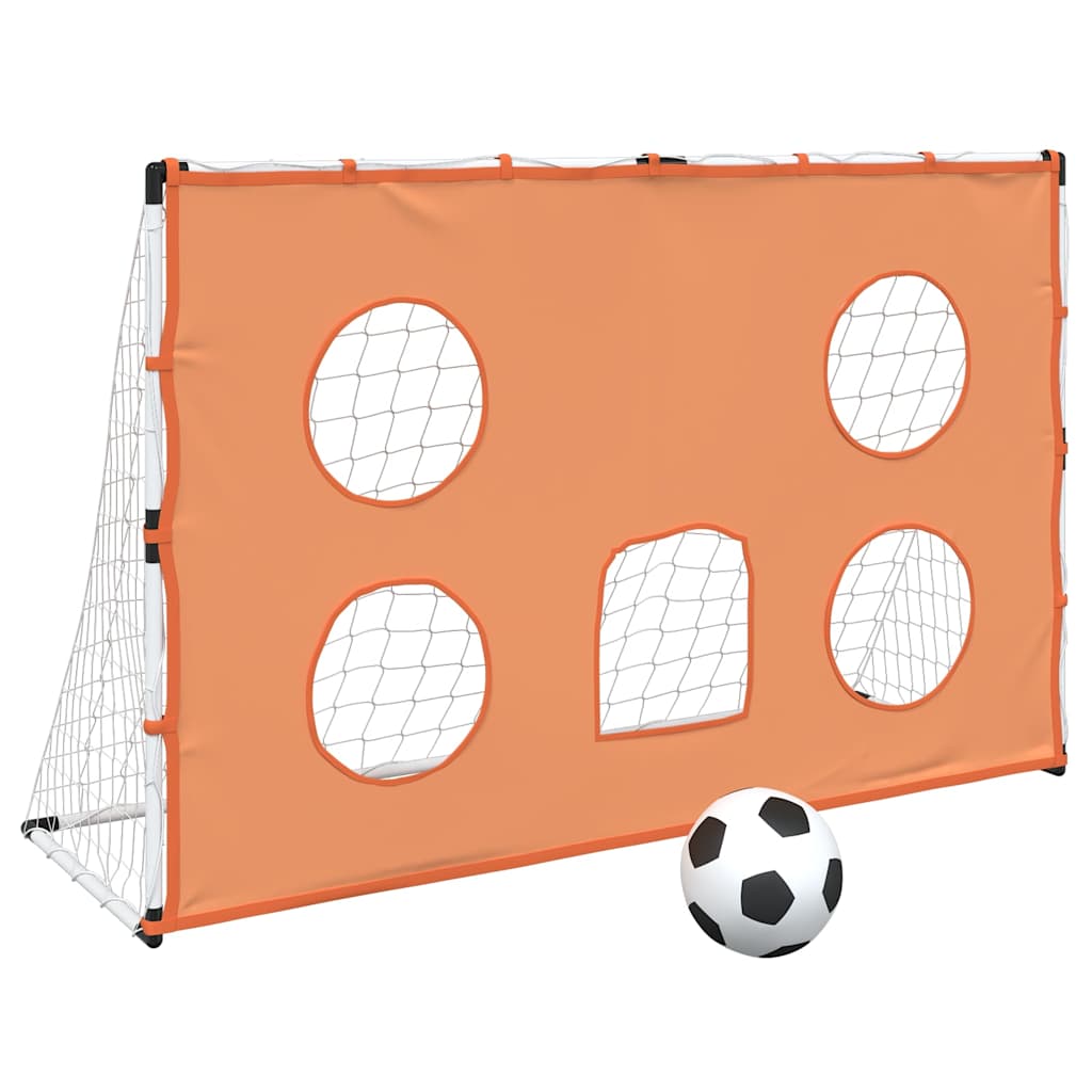 Vidaxl Kinderfußballtor mit Zielmatte und Ball 182x62x118 cm