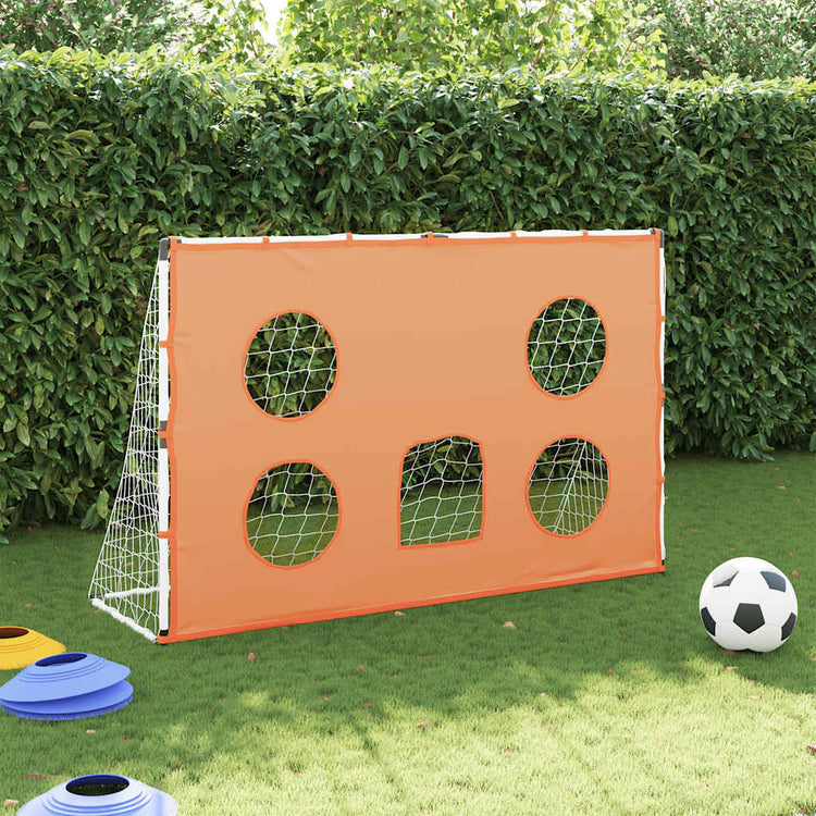Vidaxl Kinderfußballtor mit Zielmatte und Ball 182x62x118 cm