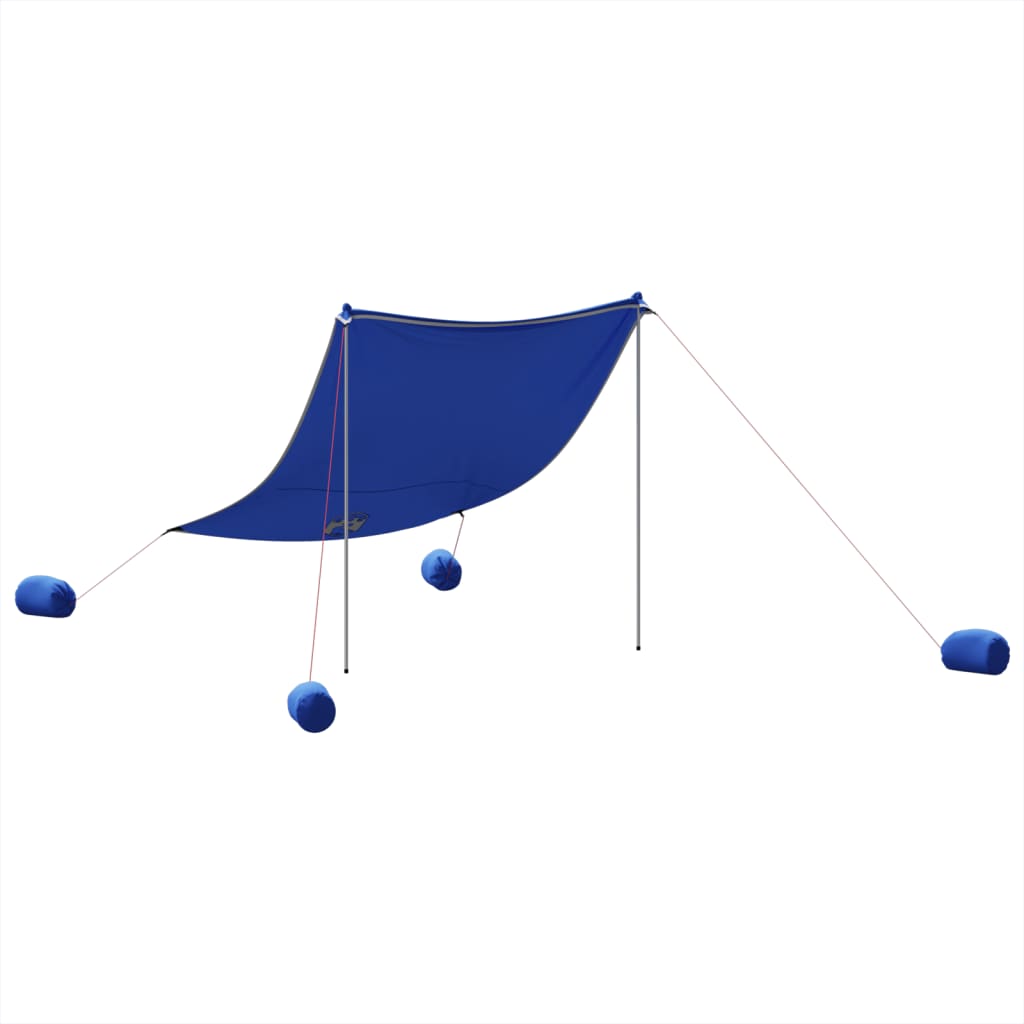Vidaxl Beach Baldachin mit Sandanker 214x236 cm blau