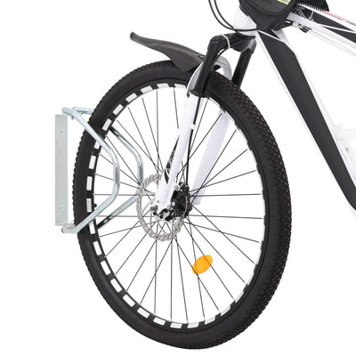 Vidaxl Fahrradständer 2 Stück Wandmontage aus verzinktem Stahl