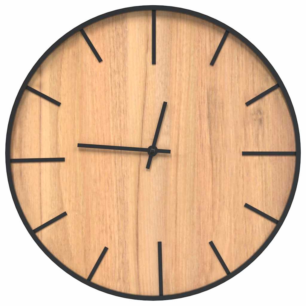 Vidaxl Wanduhr Ø39 cm Eisen und verarbeitetes Holzbraun