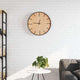 Vidaxl Wanduhr Ø39 cm Eisen und verarbeitetes Holzbraun