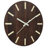 Vidaxl Wanduhr mit leuchtendem Zifferblatt und Händen Ø30 cm braun - afbeelding 3