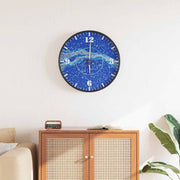 Vidaxl Wanduhr mit leuchtendem Zifferblatt und Händen Ø30 cm blau - afbeelding 1