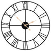Vidaxl Wanduhr Ø50 cm Eisenschwarz