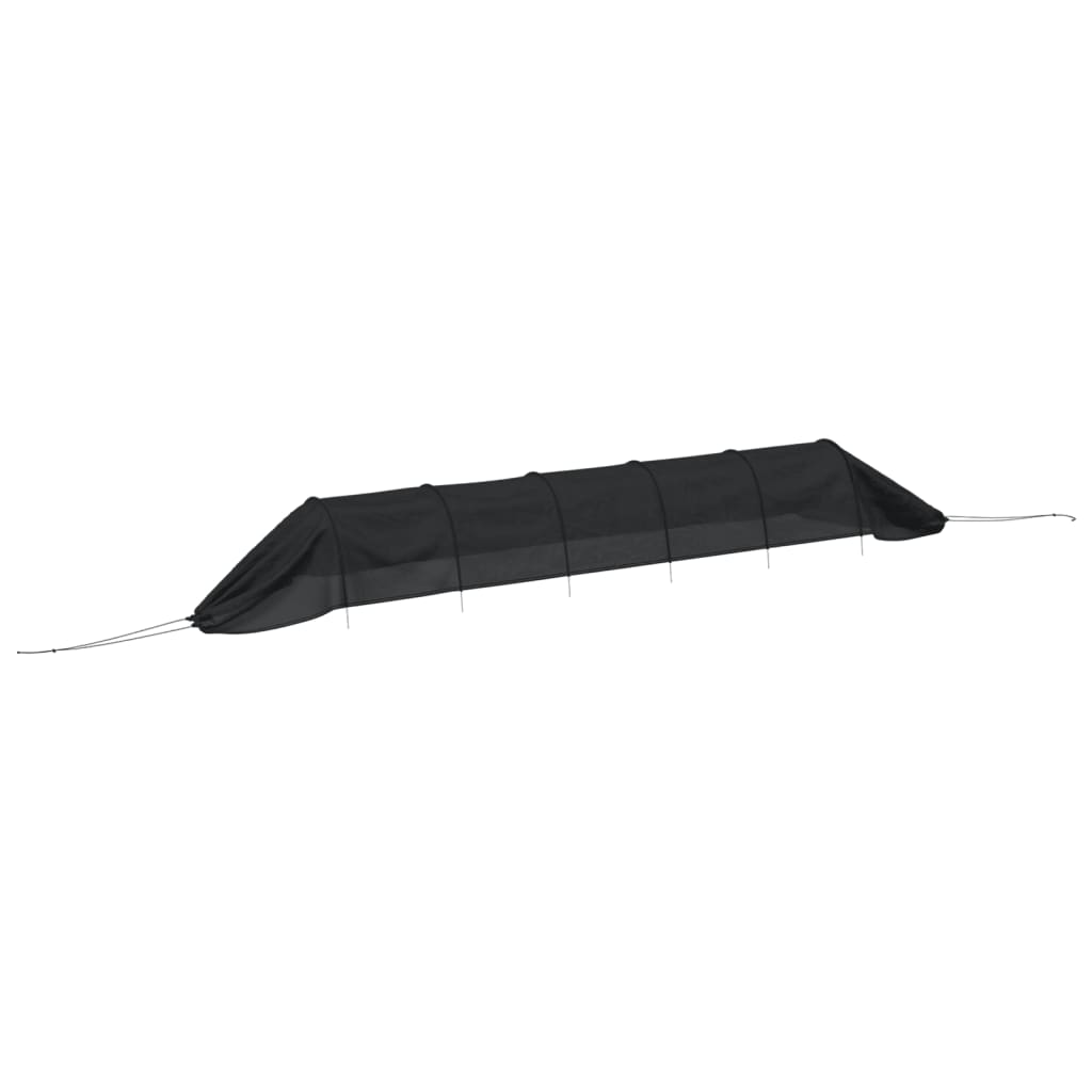 Vidaxl -Wachstumstunnel 300 x 50 x 48,5 cm Stahl und Polyethylenschwarz