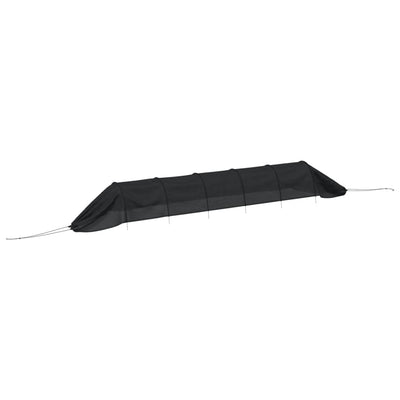Vidaxl -Wachstumstunnel 300 x 50 x 48,5 cm Stahl und Polyethylenschwarz