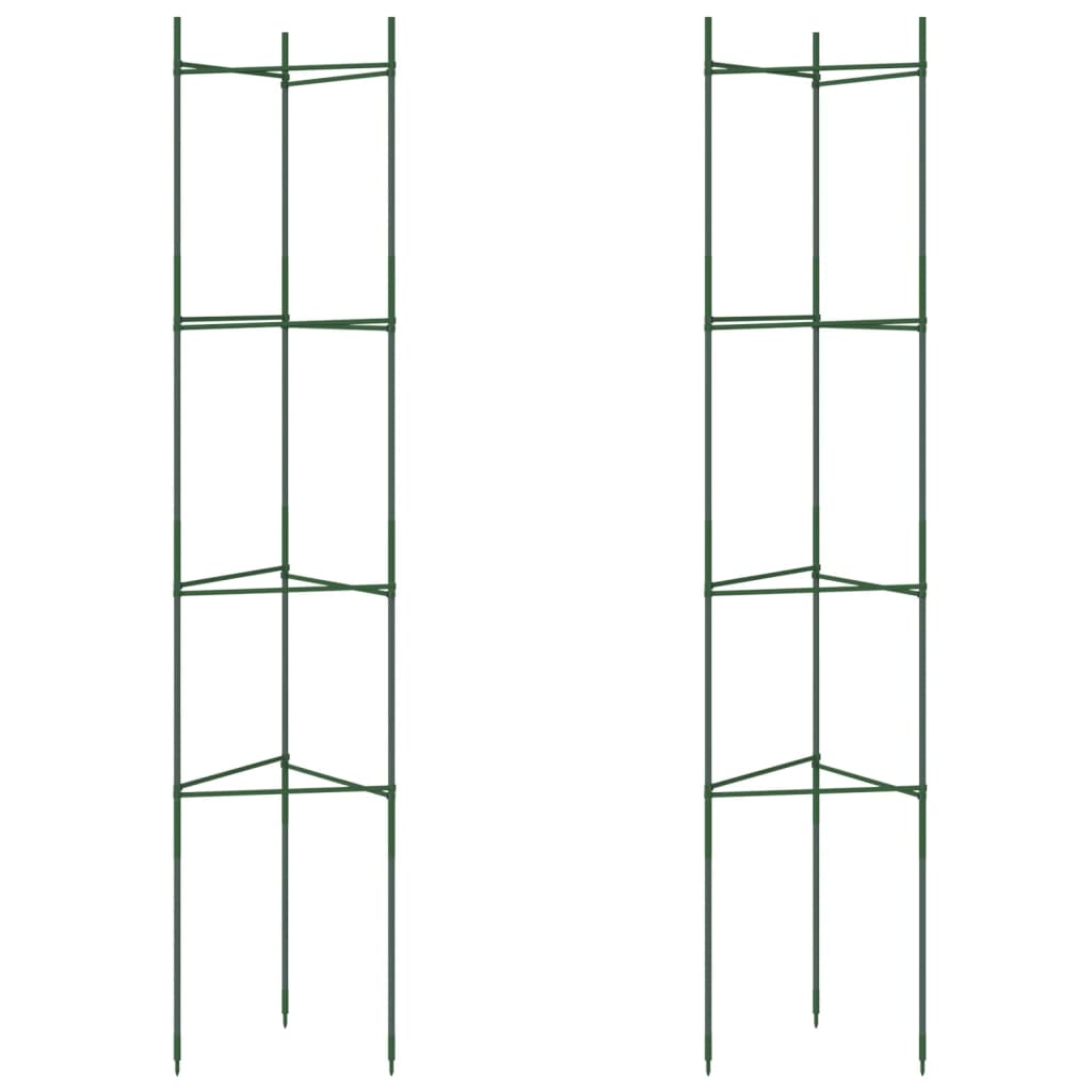 Vidaxl Tomatenkäfig 2 St 154 cm Stahl und Polypropen