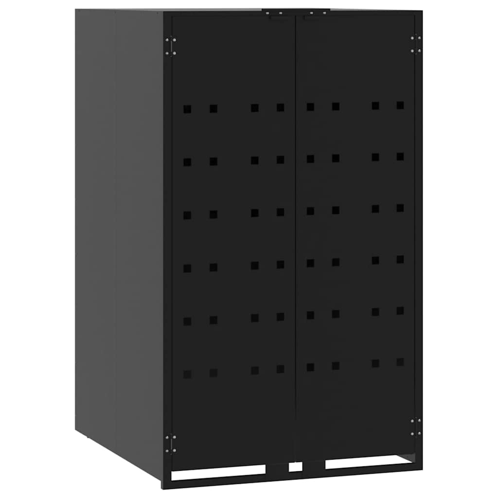 VIDAXL -Behälterspeicher für 1 Behälter 69x79x117 cm Stahl schwarz