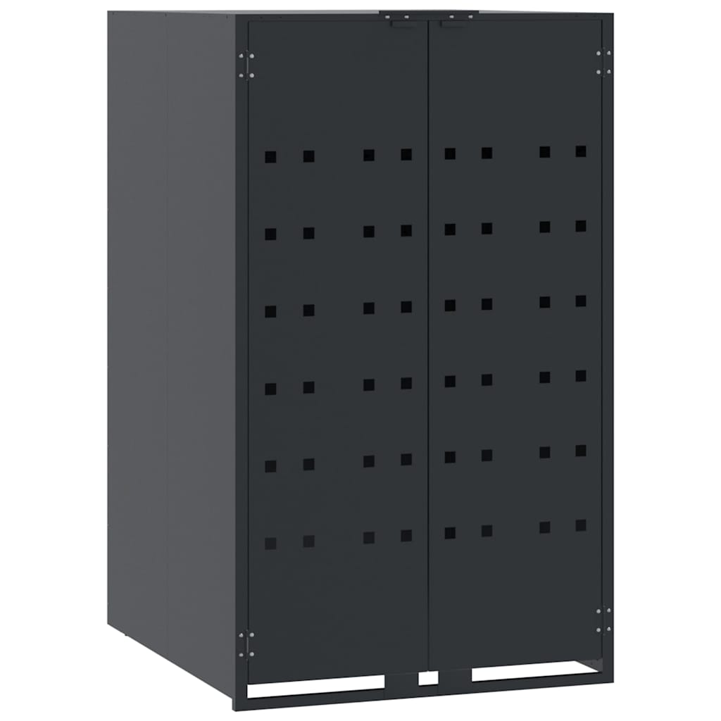 VIDAXL -Containerspeicher für 1 Behälter 69x79x117 cm Stahl Anthrazit