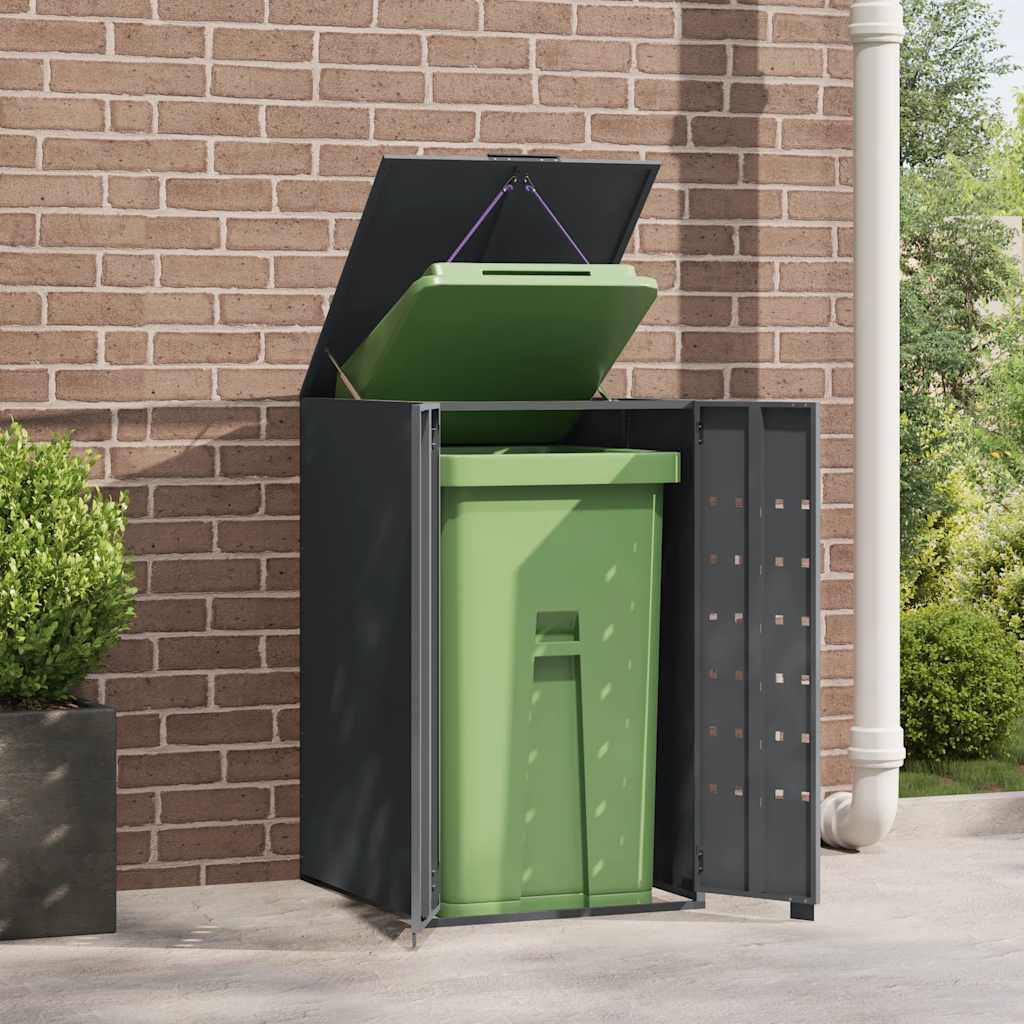 VIDAXL -Containerspeicher für 1 Behälter 69x79x117 cm Stahl Anthrazit