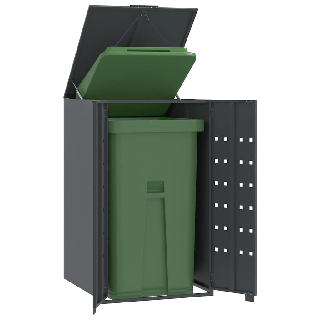 VIDAXL -Containerspeicher für 1 Behälter 69x79x117 cm Stahl Anthrazit