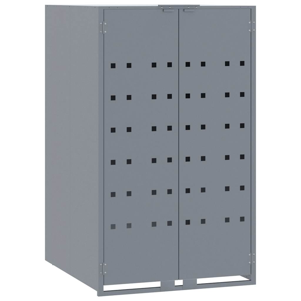 VIDAXL -Behälterlager für 1 Container 69x79x117 cm Stahlgrau