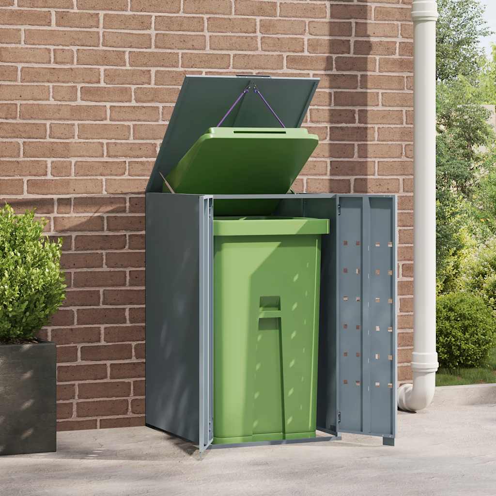 VIDAXL -Behälterlager für 1 Container 69x79x117 cm Stahlgrau