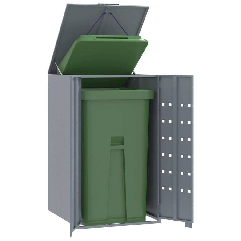 VIDAXL -Behälterlager für 1 Container 69x79x117 cm Stahlgrau