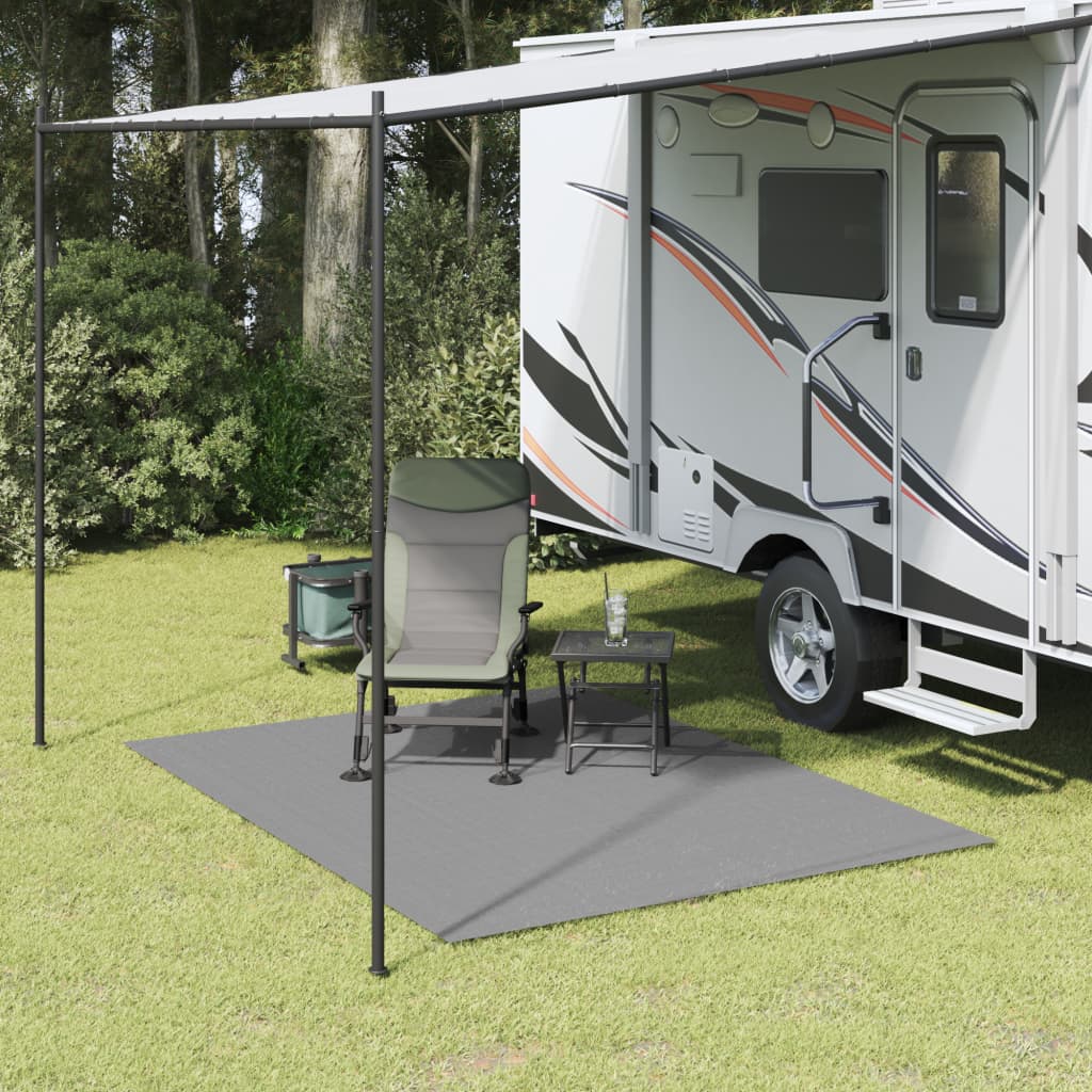 Vidaxl Zelt Teppich 4x2 m hellgrau