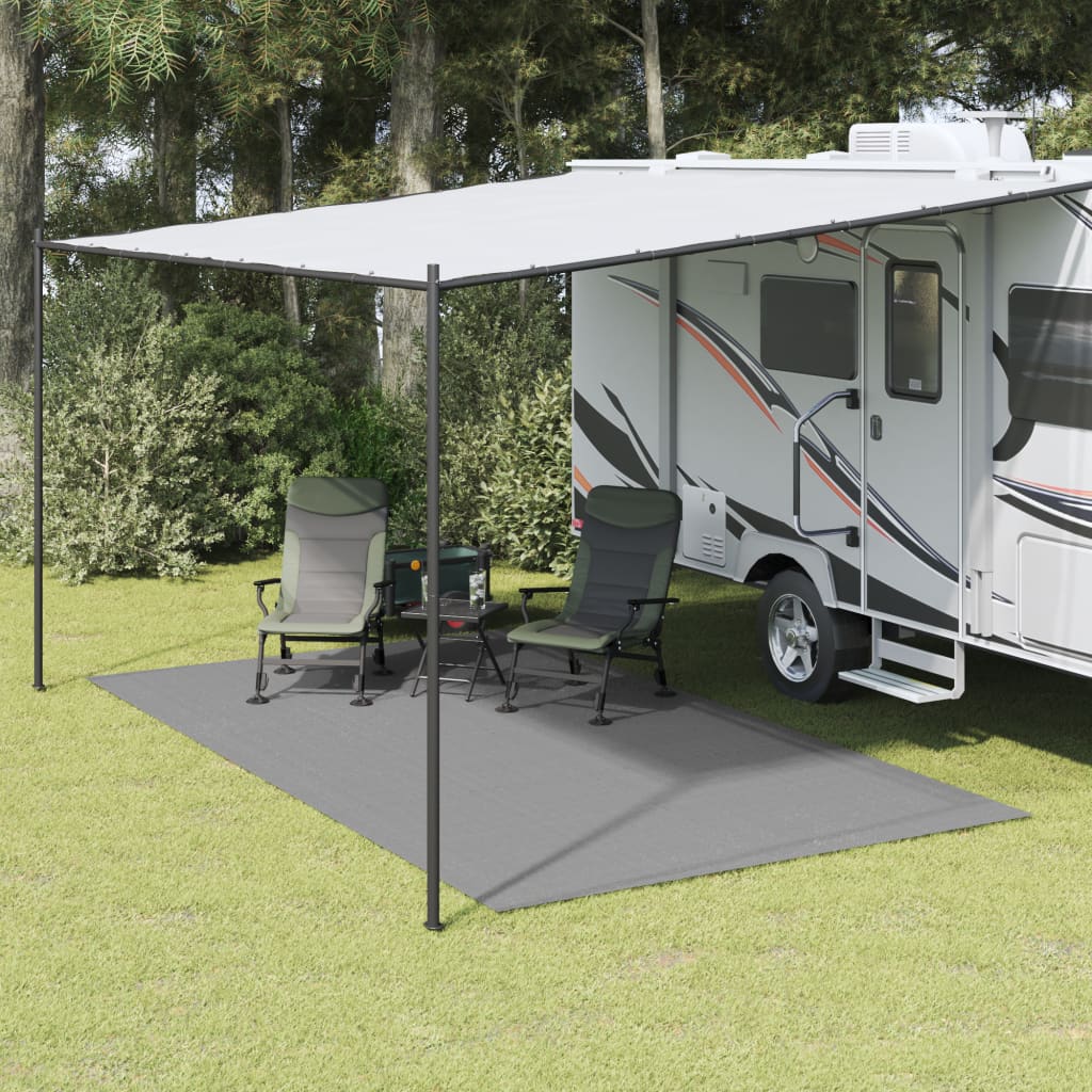 Vidaxl Zelt Teppich 4x2,5 m hellgrau