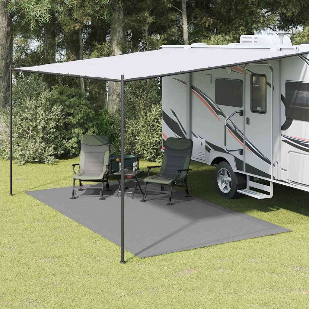 Vidaxl Zelt Teppich 4,5x2,5 m hellgrau