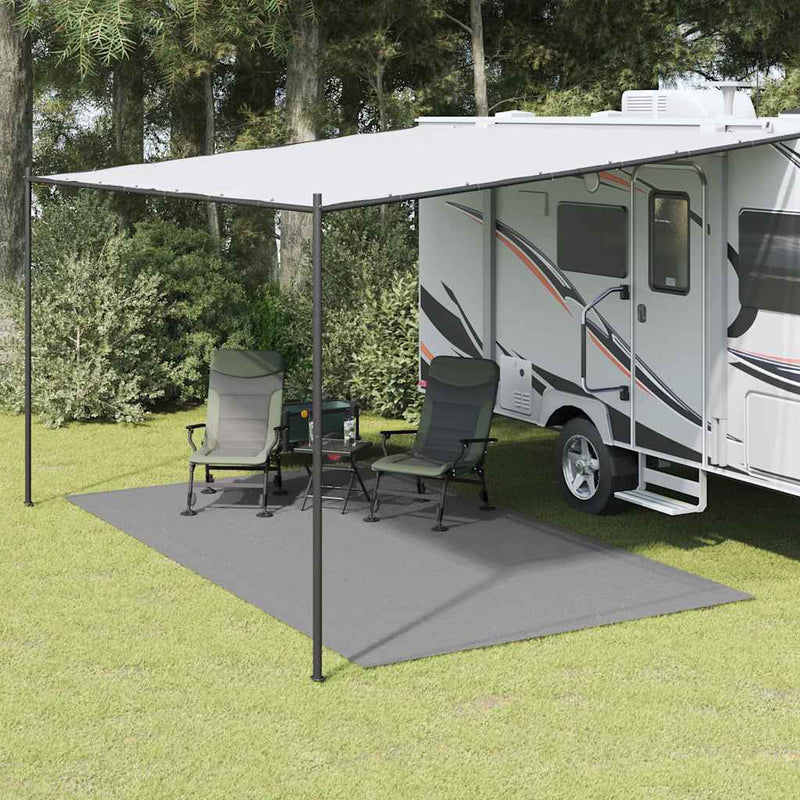 Vidaxl Zelt Teppich 4,5x2,5 m hellgrau